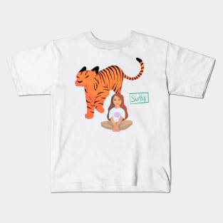 Tiger Girl Kids T-Shirt